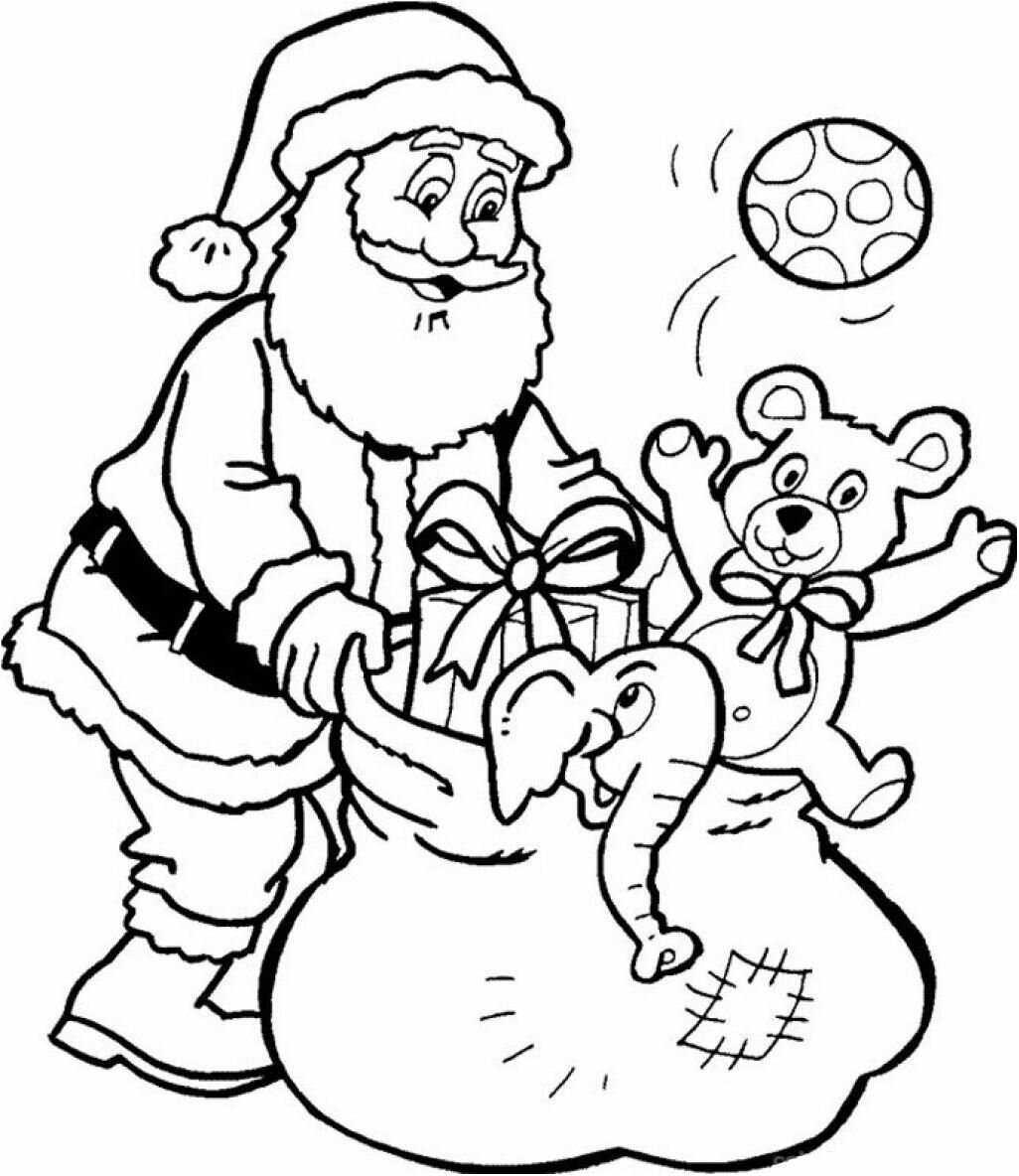 best santa claus and presents printable coloring pages christmas some sophisticated format coloring pages of santa claus and reindeer 