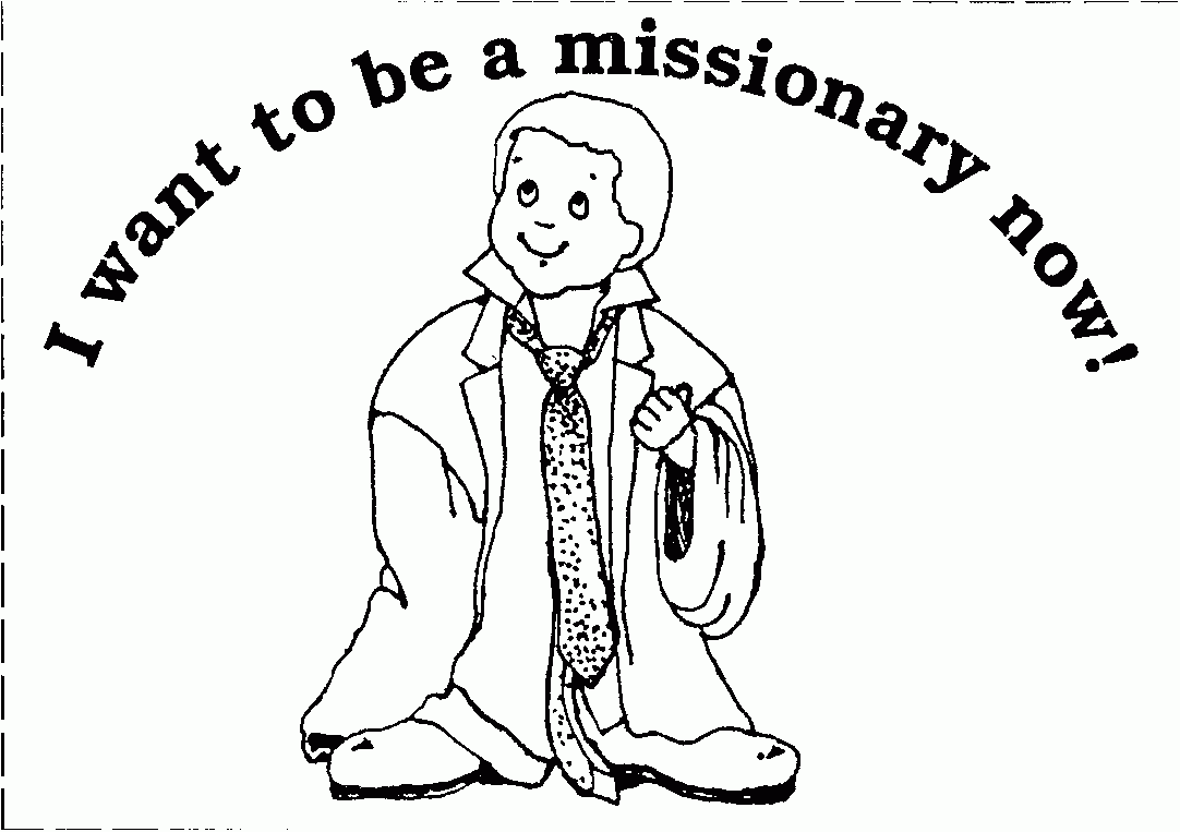 breathtaking Mormon Share I want to be a Missionary now White image Lds delicate image – missionary coloring pages free