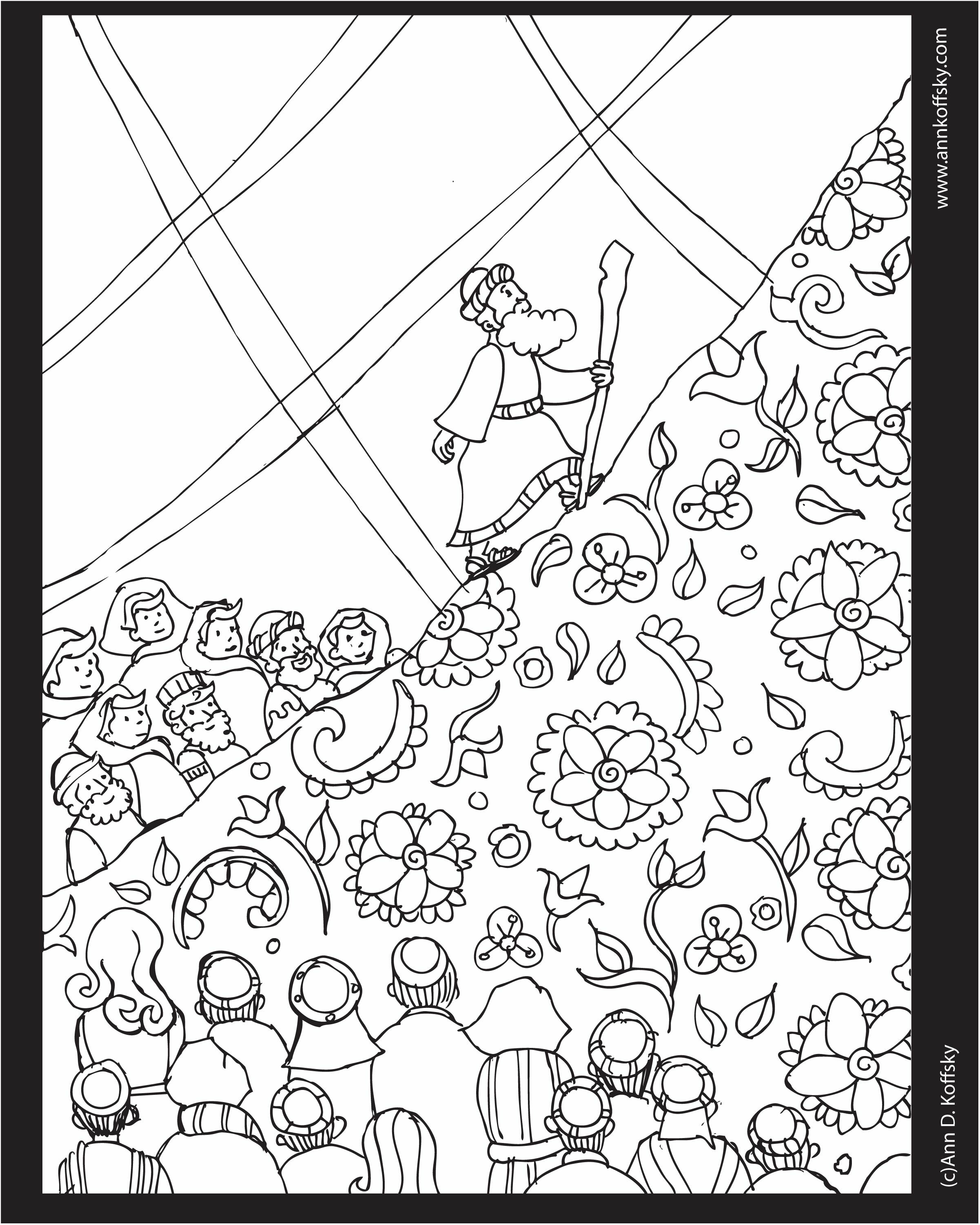 great Shavuot Jewish Holiday Coloring Page – free printable jewish coloring pages