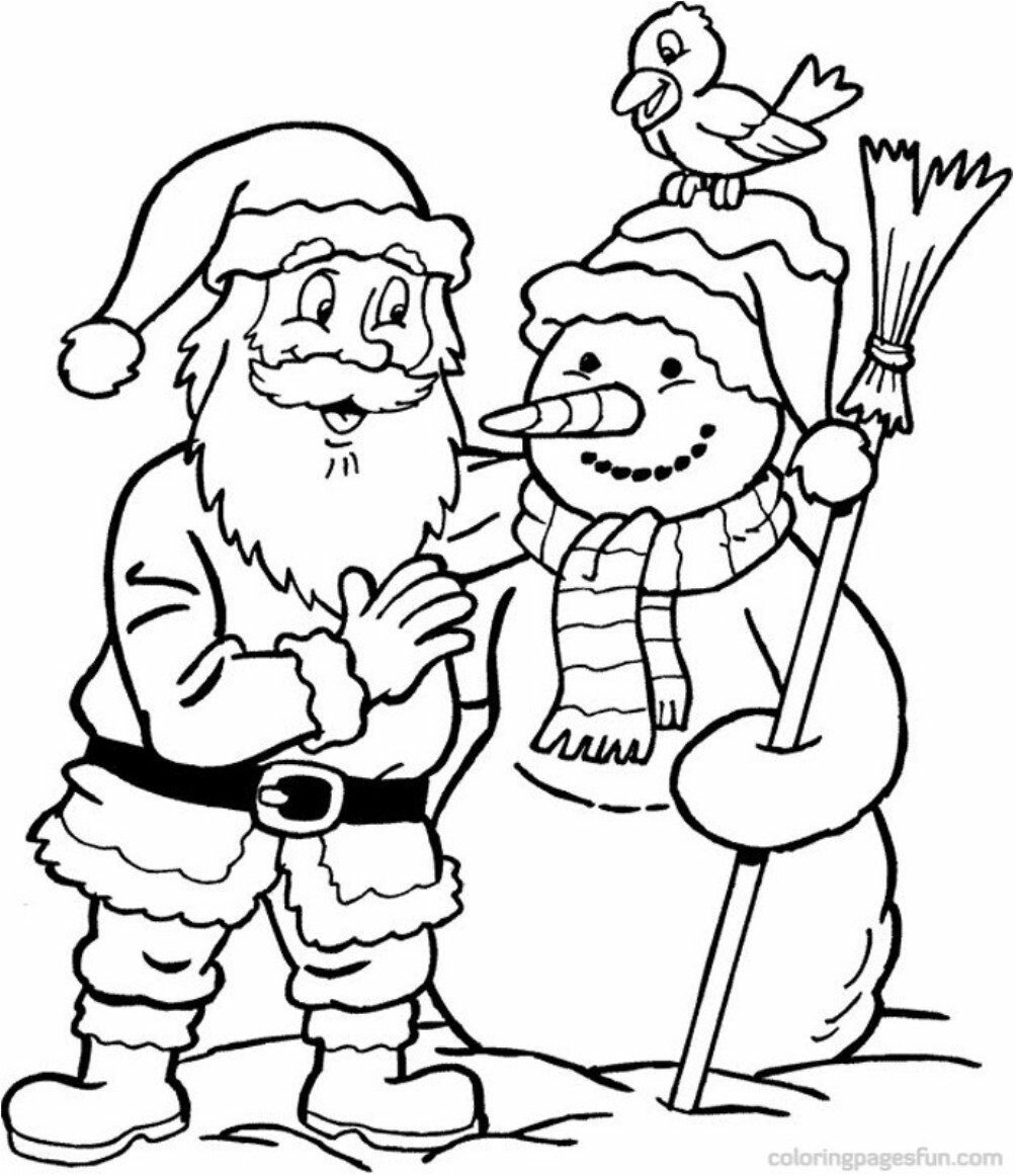 unbelievable Snowman Santa Coloring Page Christmas Coloring pages of unbelievable representation – coloring pages of santa claus in his sleigh